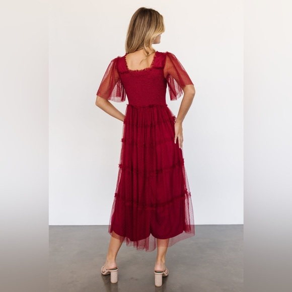 Pinkblush tulle polka dot midi dress nwt - Picture 2 of 6